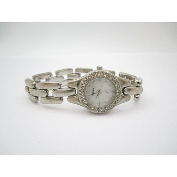 Women Fossil f2 Quartz WR Analog 24mm Dial Causal Round Watch (G467) - Picture 7 of 10